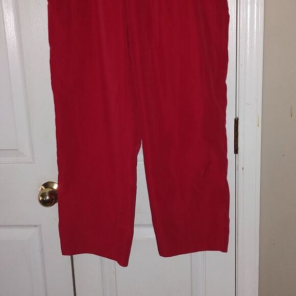 Napa Valley Sport Red track jogger pants  Sz M - Picture 2 of 5
